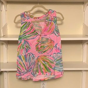 Lilly Pulitzer sleeveless Essie top size L